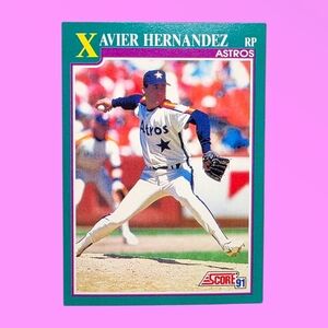 1991 Score Xavier Hernandez Houston Astros #564 Baseball Card